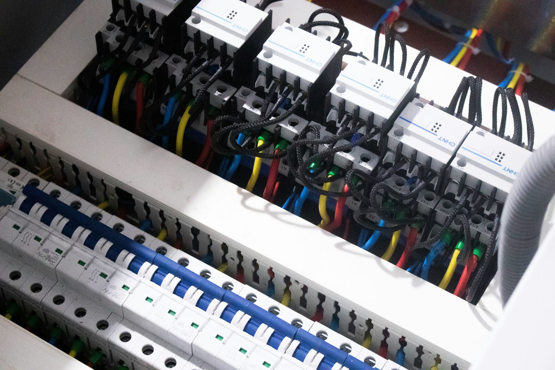 Zext engineer on a residential job in Glasgow
